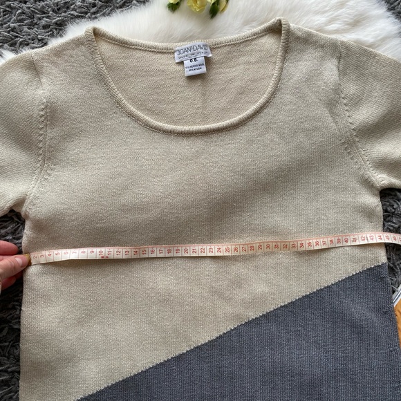 Joan & David Two-Tone Merino Wool Blend Dress - Picture 5 of 6